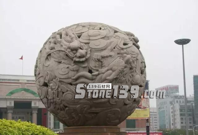 石雕龍球、圓球及浮雕