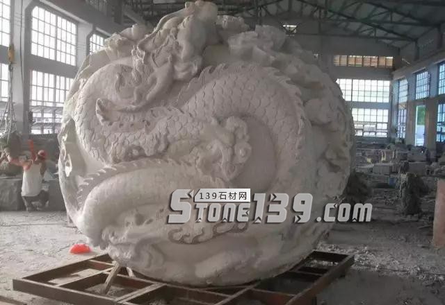 石雕龍球、圓球及浮雕