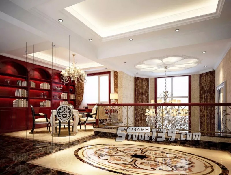 石材拼花，給空間以藝術的點綴