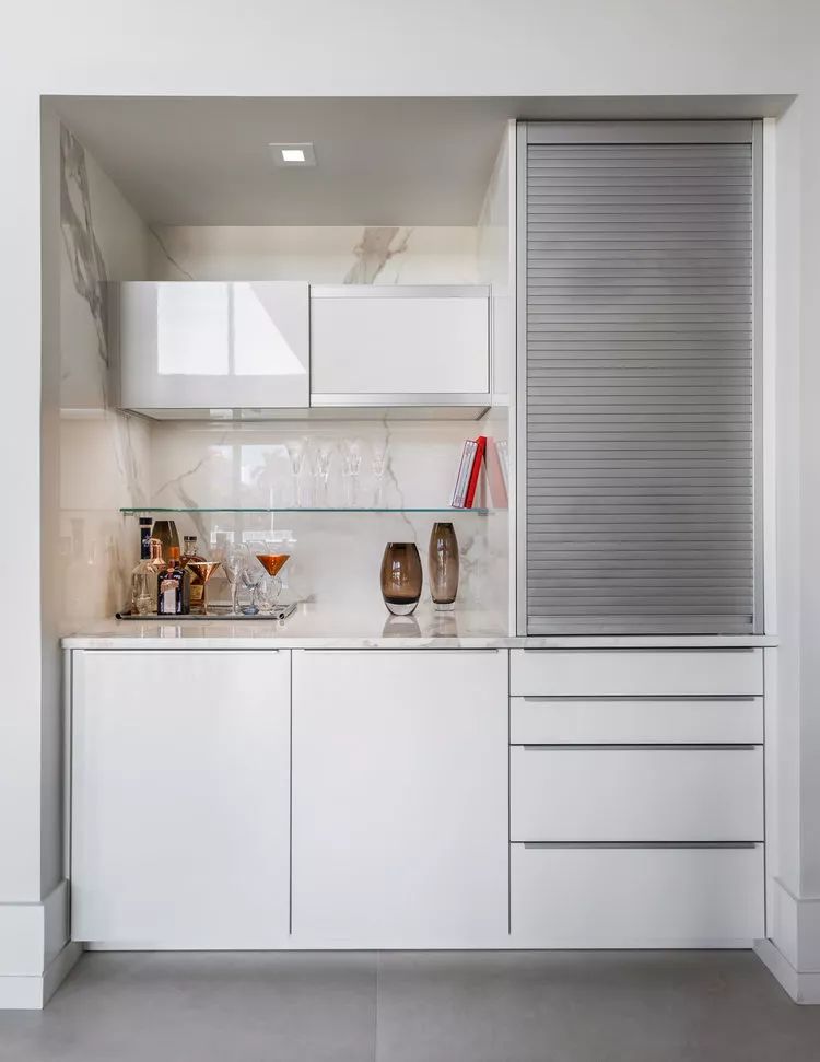 大理石裝飾的室內空間 黑白灰色經典國際范