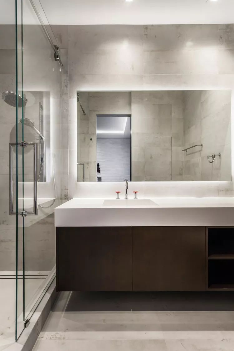 大理石裝飾的室內空間 黑白灰色經典國際范