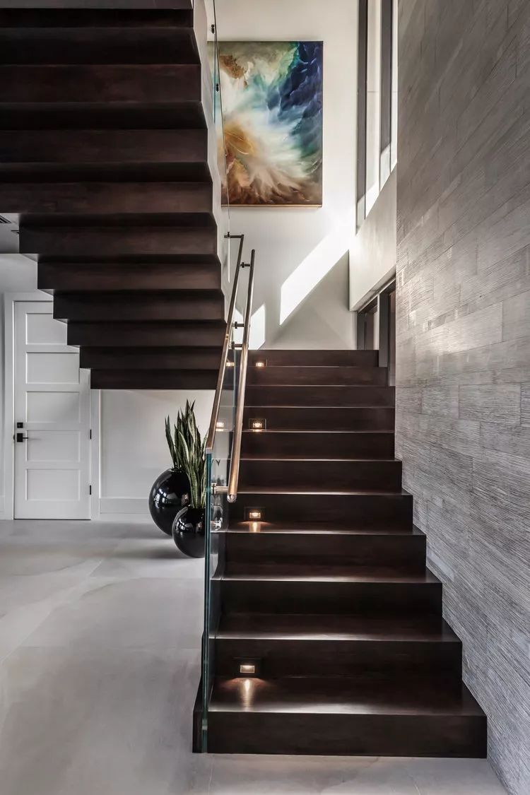 大理石裝飾的室內空間 黑白灰色經典國際范