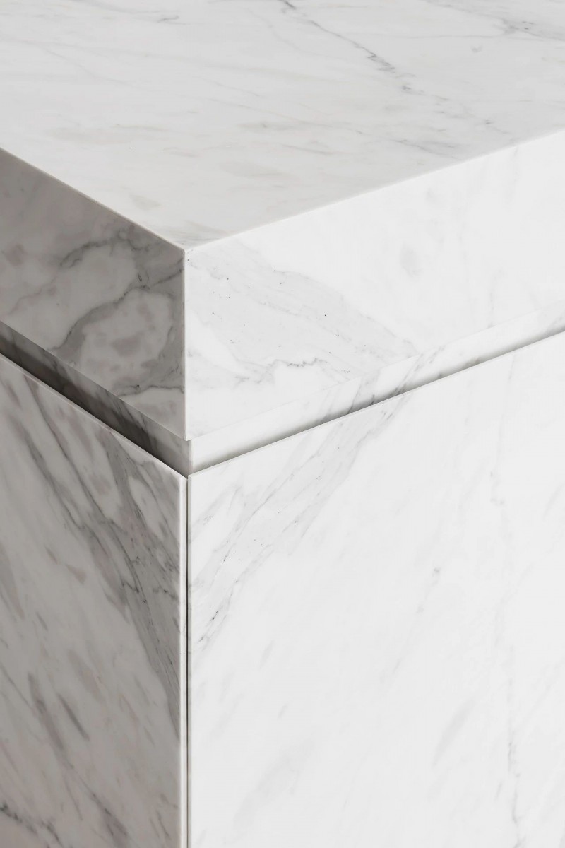 大理石裝飾的室內空間 黑白灰色經典國際范