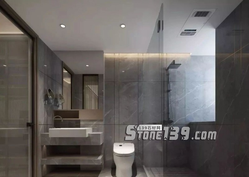 大理石+黃銅的墻面裝飾應用案例