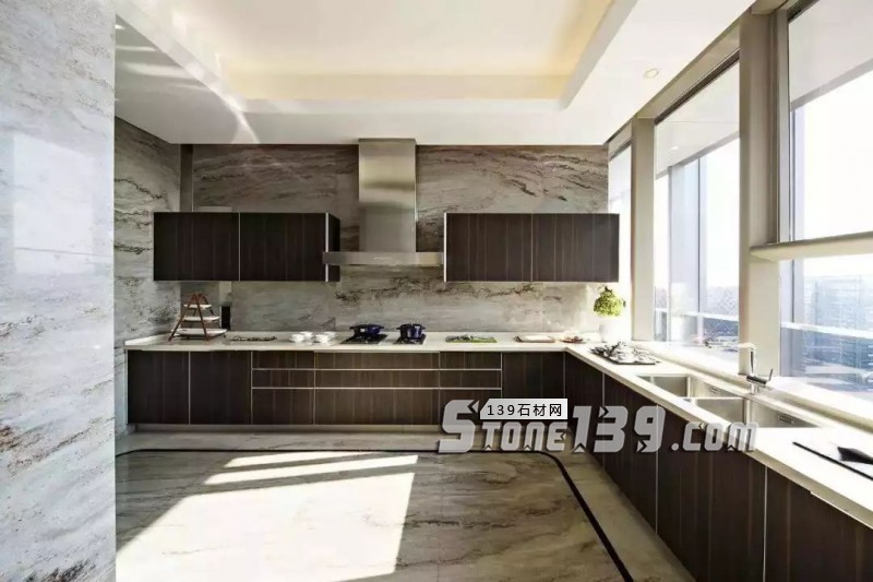 廚衛空間的大理石裝飾設計欣賞