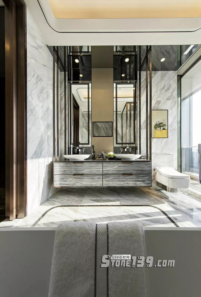 廚衛空間的大理石裝飾設計欣賞