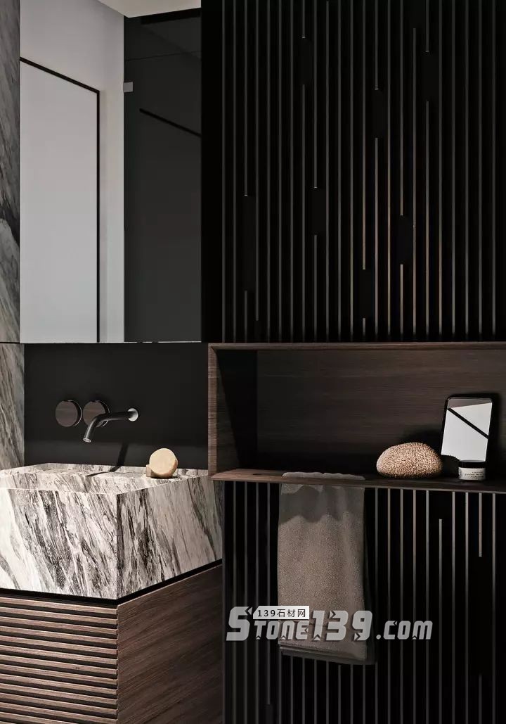 廚衛空間的大理石裝飾設計欣賞