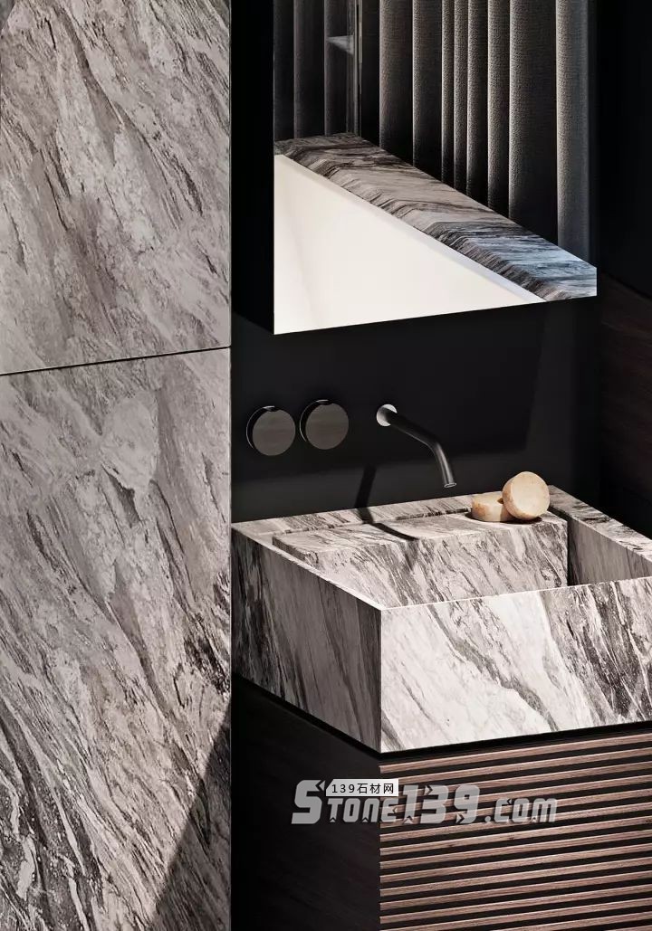 廚衛空間的大理石裝飾設計欣賞