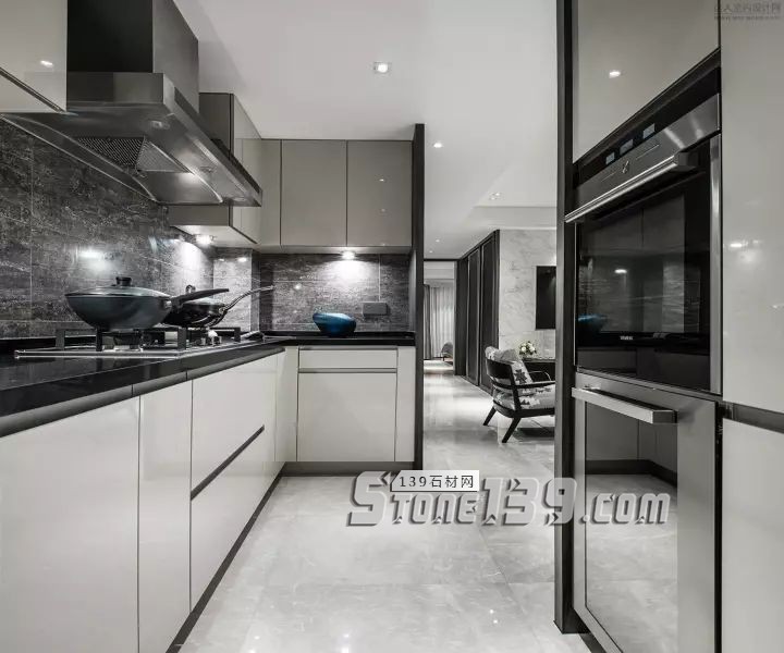 廚衛空間的大理石裝飾設計欣賞