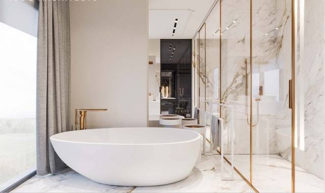 廚衛空間的大理石裝飾設計欣賞