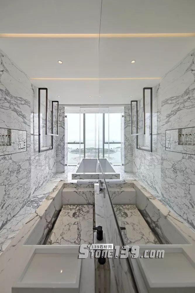 廚衛空間的大理石裝飾設計欣賞