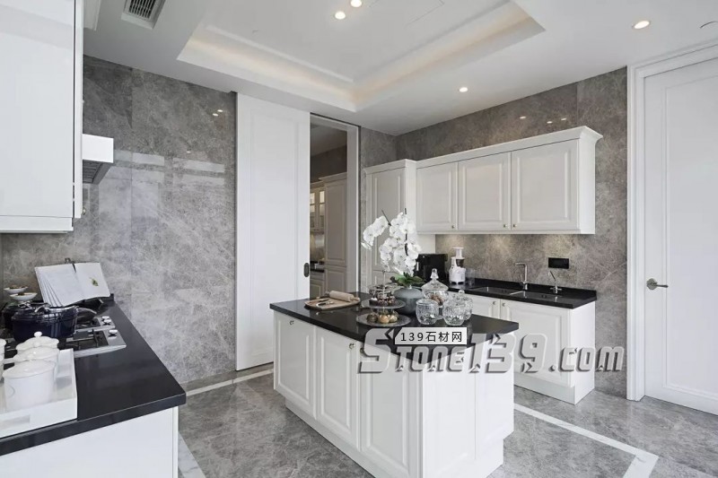 廚衛空間的大理石裝飾設計欣賞