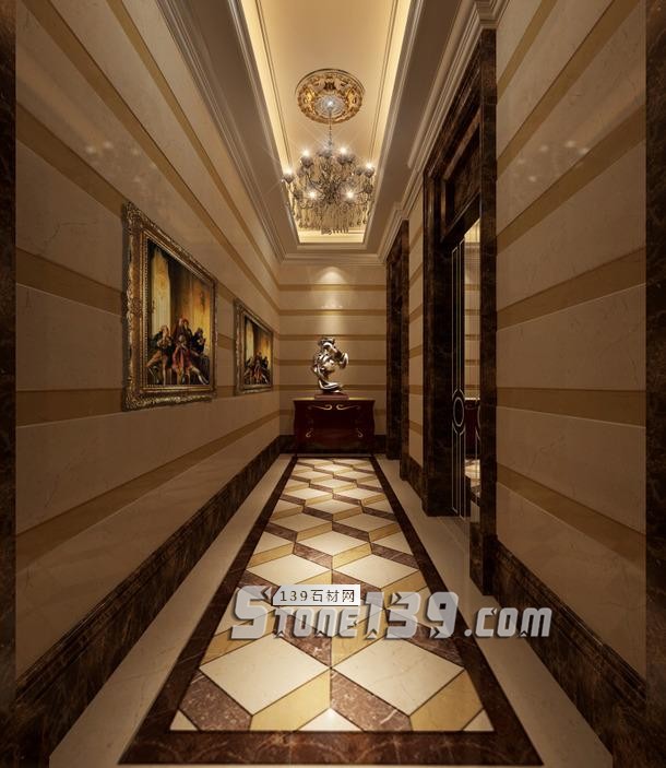 電梯大理石地板轎廂石材地面拼花欣賞