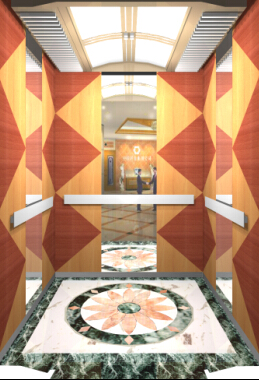 電梯大理石地板轎廂石材地面拼花欣賞