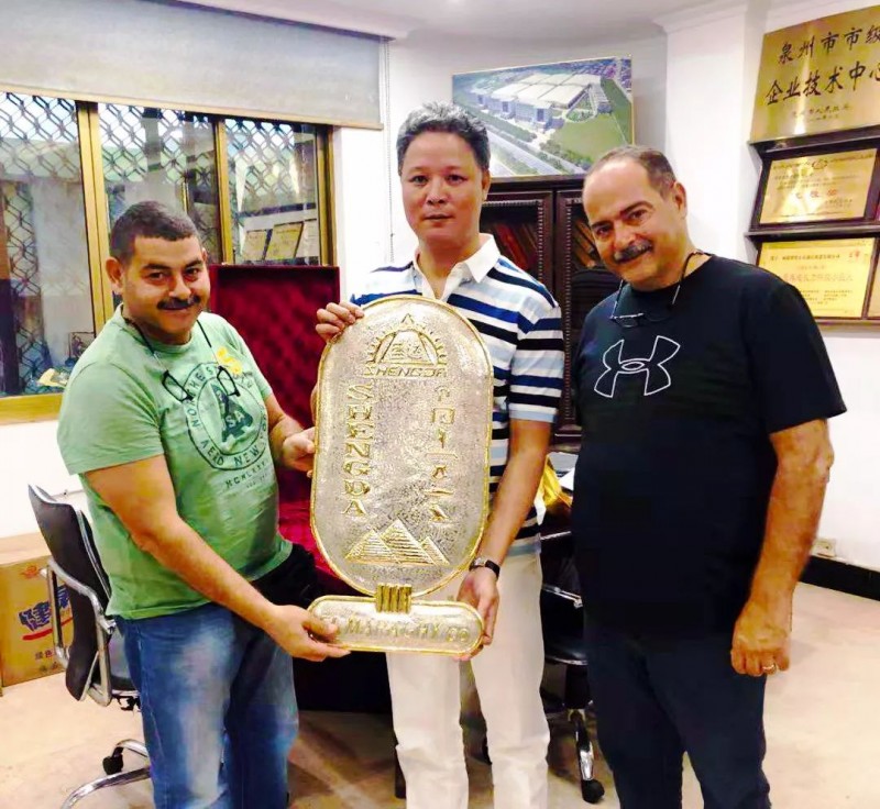 四大文明古國之一的埃及，送了盛達石材機器一塊&ldquo;金字招牌&rdquo;