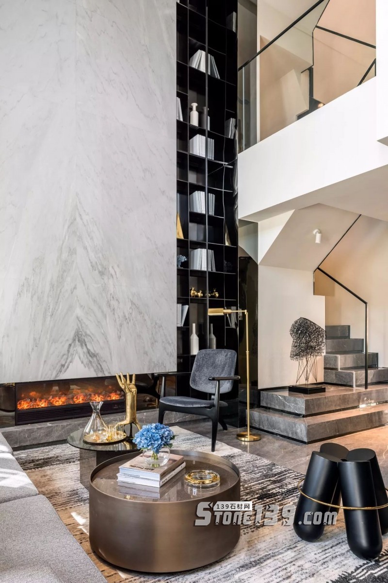 復式樓（別墅）的背景墻 原來也可以這么簡單