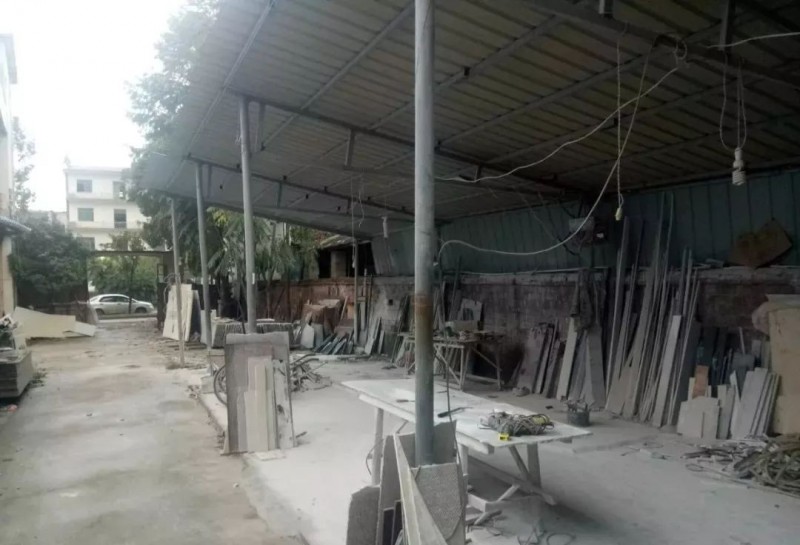 江西鄱陽縣人民北路22家大理石加工廠因環保全部搬離