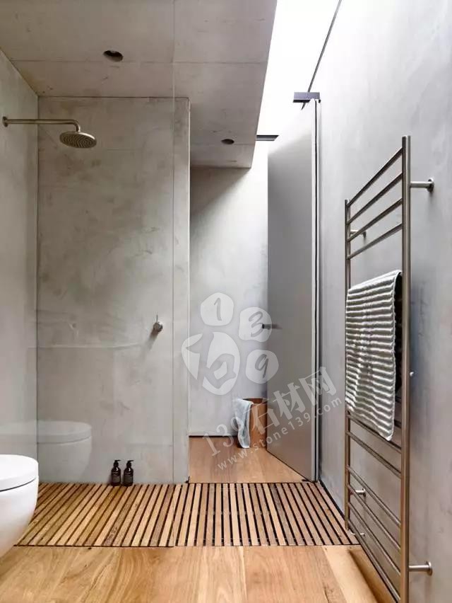 實體墻式衛生間裝飾大理石案例