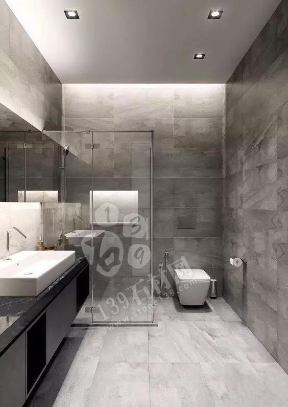 獨立式衛生間裝飾大理石案例