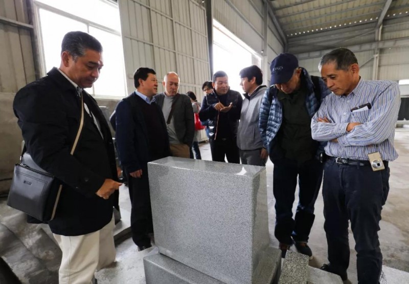 日本石材考察團蒞臨中部（麻城）石材循環經濟產業園考察交流！