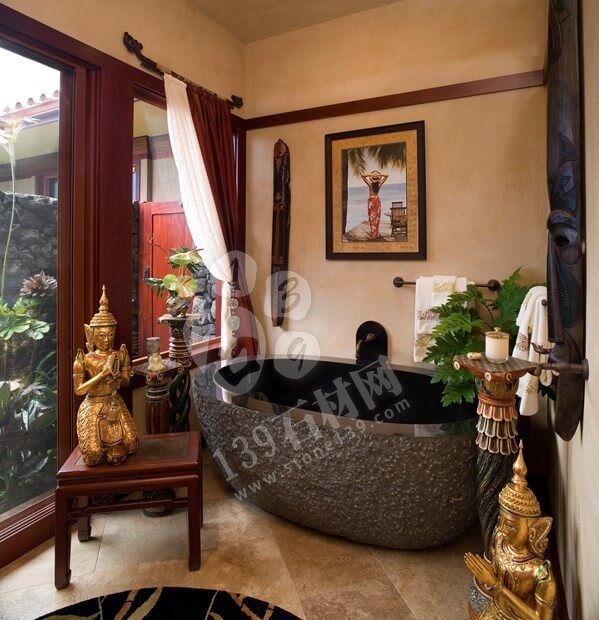 這樣的大理石衛浴 讓沐浴成為一件快樂的事情