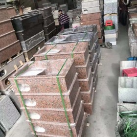 楓葉紅洗衣池批發 紅色石材一體洗衣池