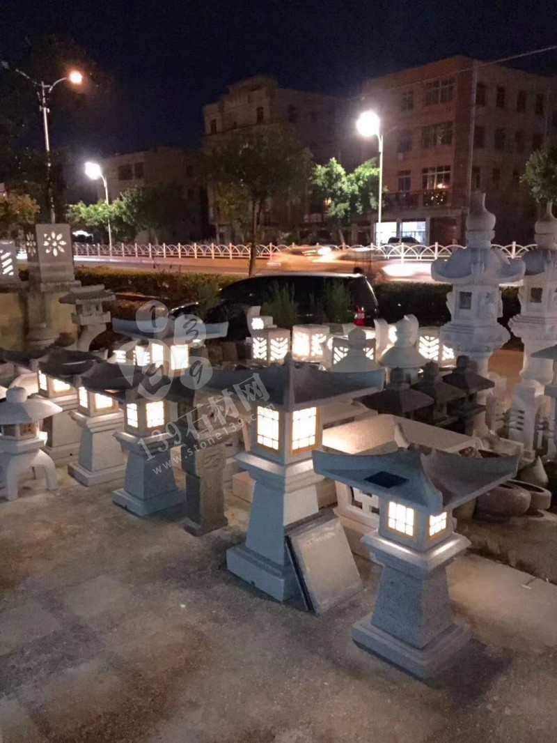 夜晚會發光的石雕產品