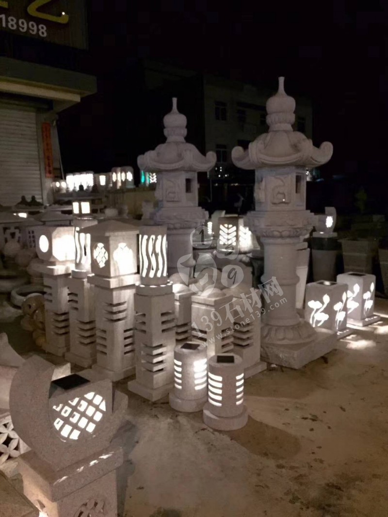 夜晚會發光的石雕產品