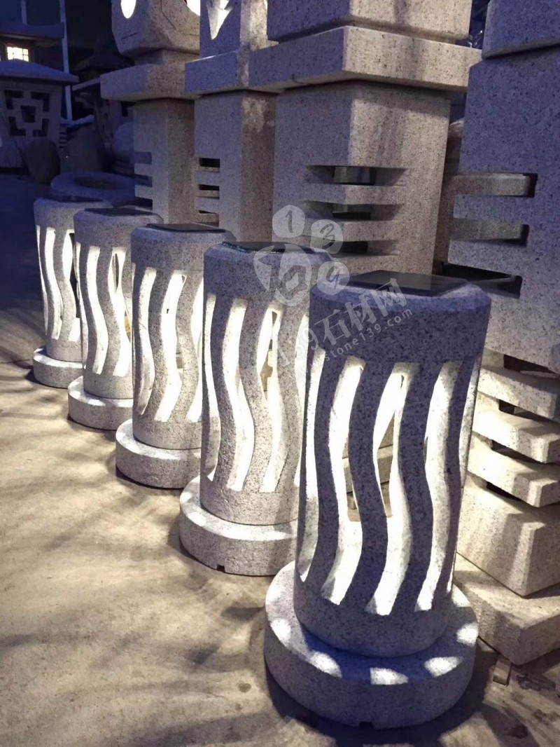 夜晚會發光的石雕產品