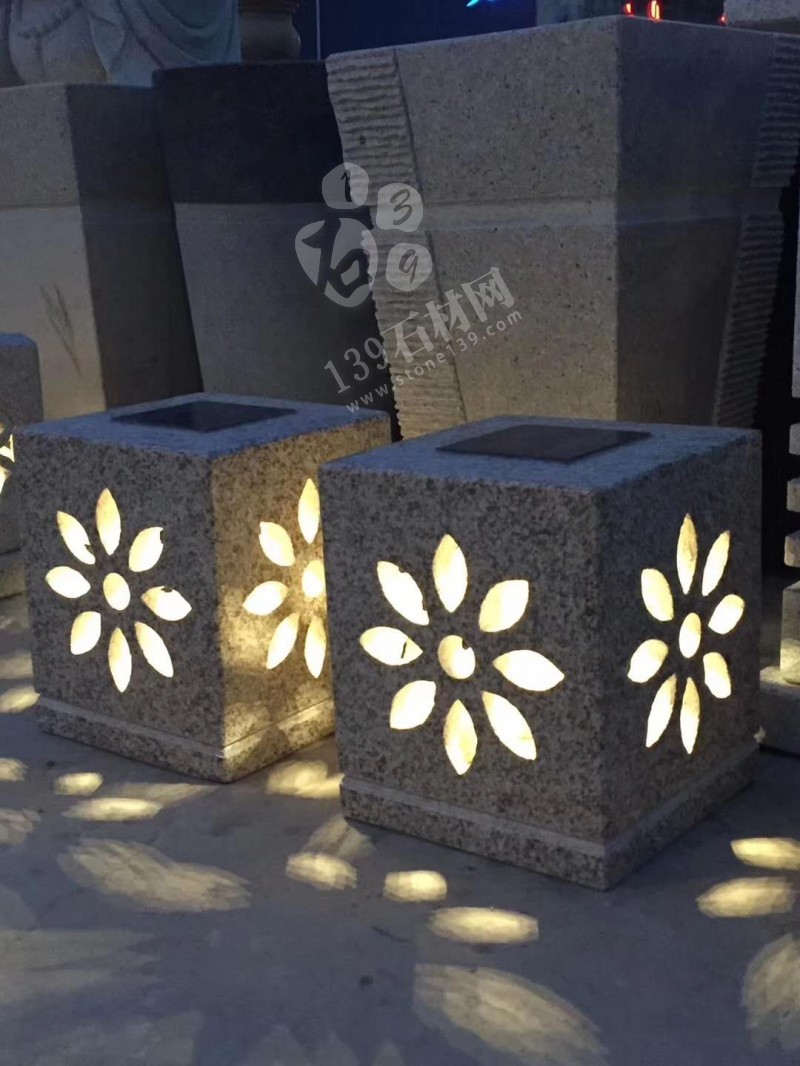 夜晚會發光的石雕產品