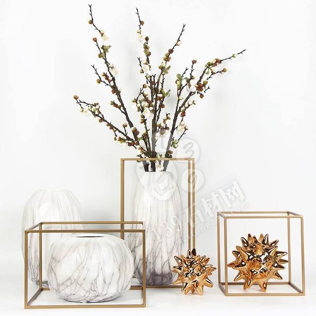 黃銅與大理石的組合 打造家居時尚