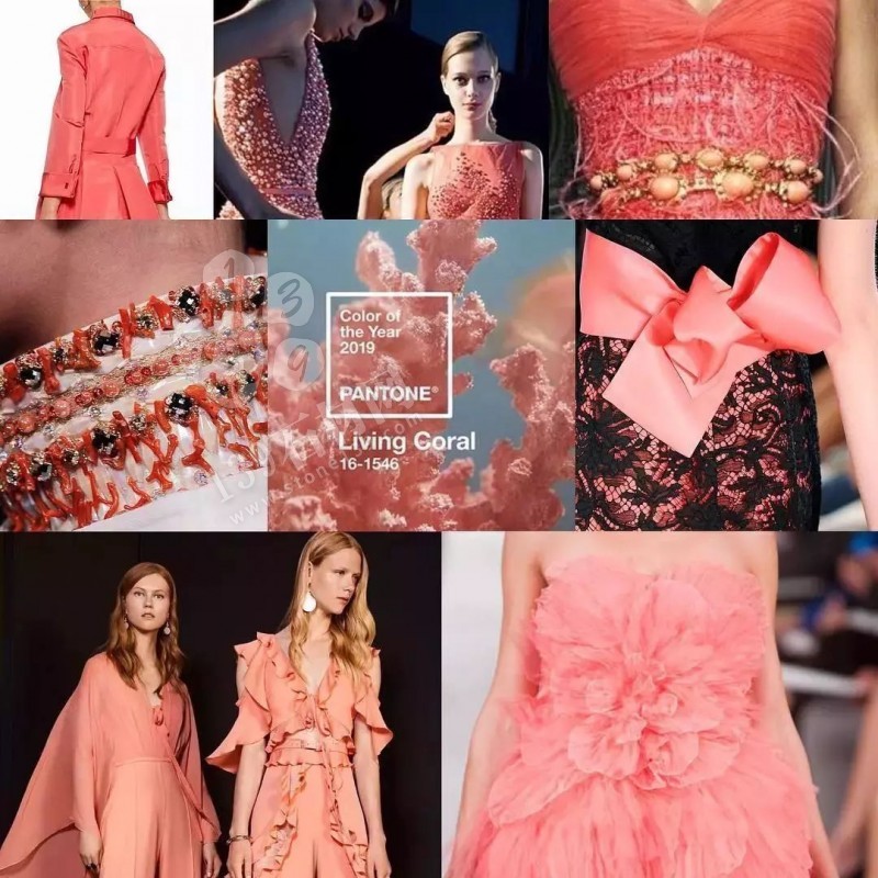 2019年流行的&ldquo;珊瑚橘&rdquo;主打色調