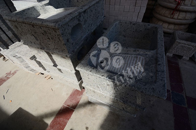 福建漳州洗衣池工廠樂晨石材批發花崗巖一體洗衣池