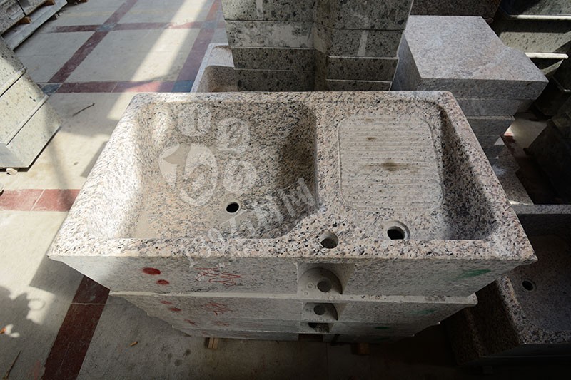福建漳州洗衣池工廠樂晨石材批發花崗巖一體洗衣池