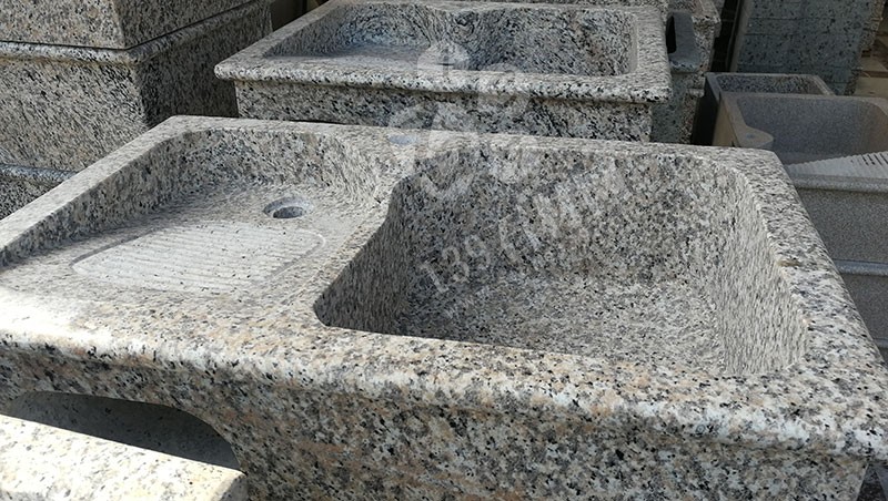福建漳州洗衣池工廠樂晨石材批發花崗巖一體洗衣池