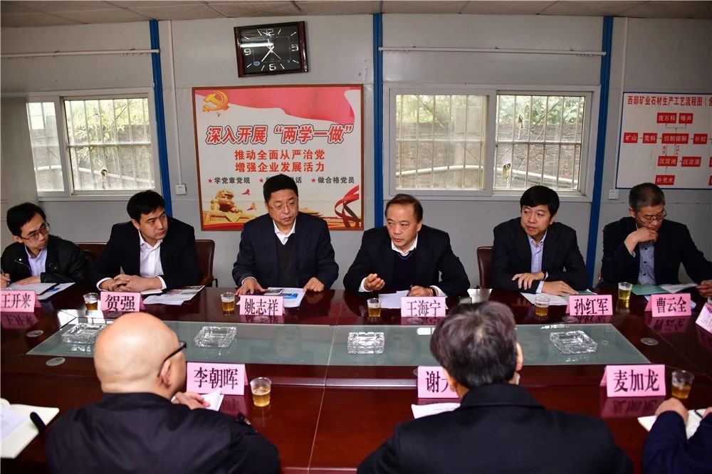 中國煤炭地質總局領導到廣西忻城(銀白龍大理石產地)考察石材產業