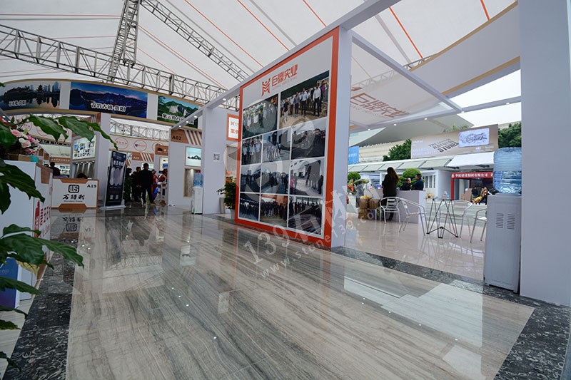 2019年廈門石材展-貴州巨鼎石業(yè)展館現(xiàn)場（A-W087展位號）