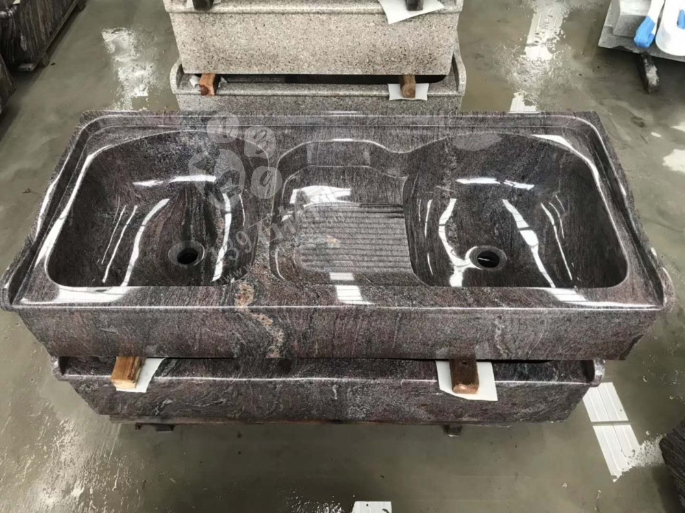 精品石材洗衣池幻彩紅材質洗衣池