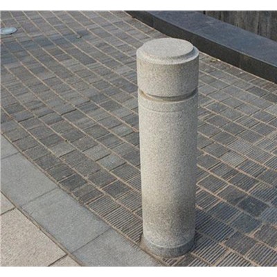 河南芝麻白柱子 擋車柱、河南芝麻灰擋車石