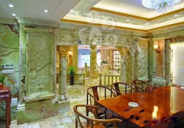 玉石豪宅內(nèi)部裝飾 百億石材豪宅