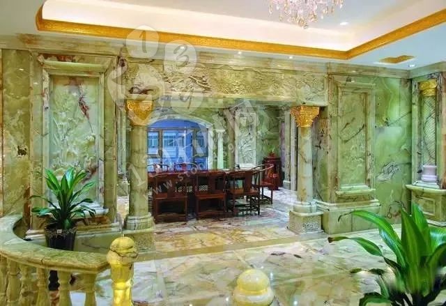 玉石豪宅內(nèi)部裝飾 百億石材豪宅