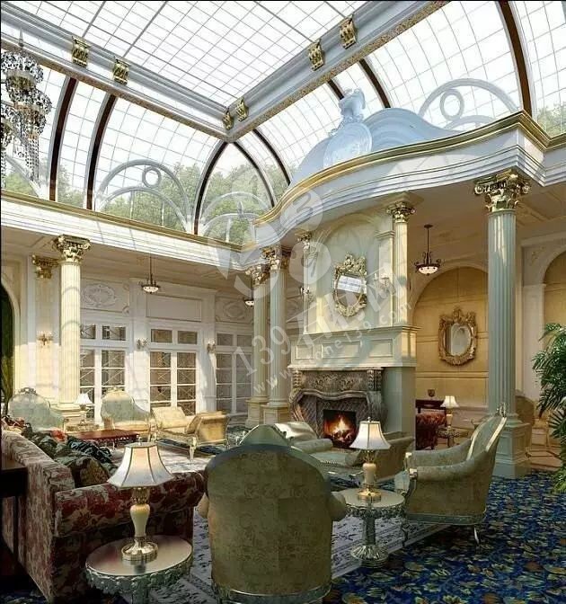 玉石豪宅內(nèi)部裝飾 百億石材豪宅