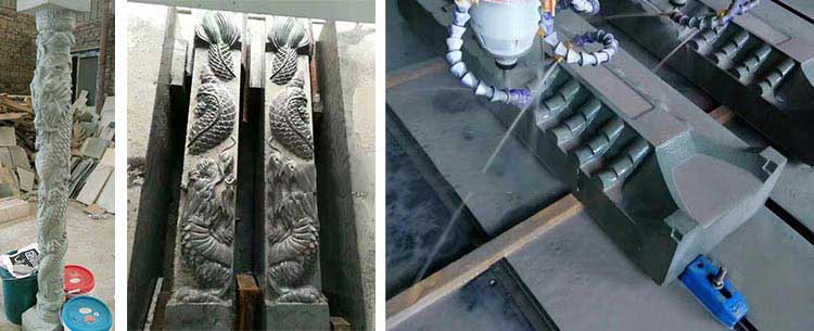 平雕圓雕兩用石材雕刻機用于配套墓碑