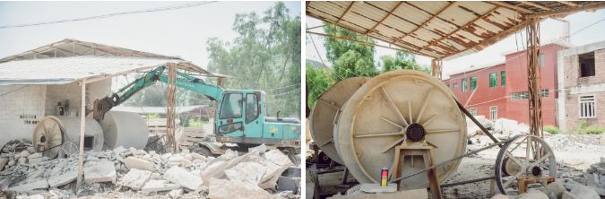 南安市石井鎮(zhèn)“重拳出擊”：取締“三無”石材加工廠，拆除面積總計1670平方米