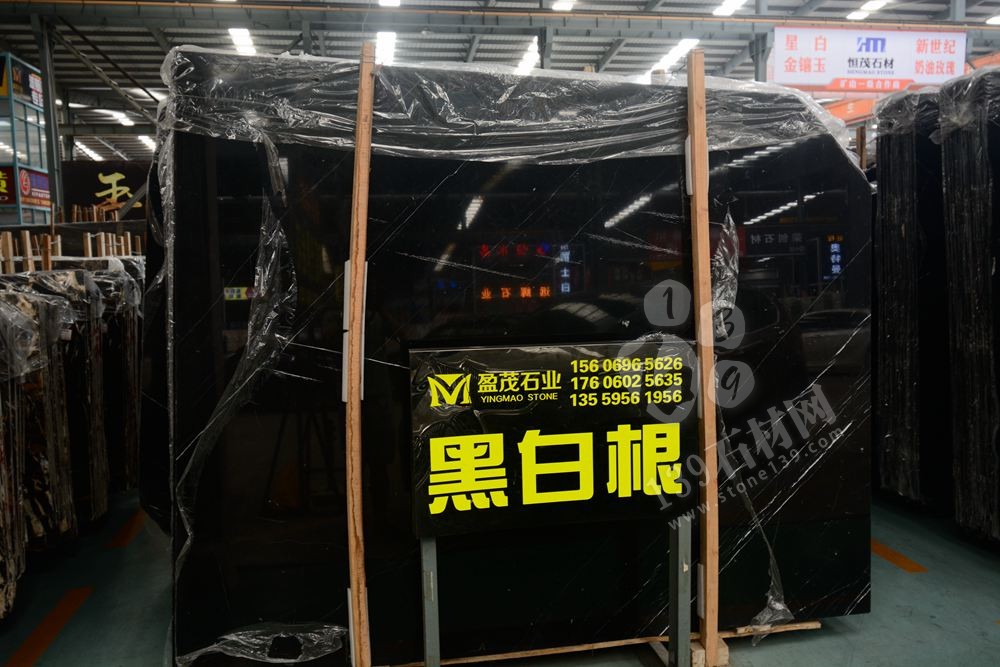 廣西黑白根大理石水頭大板現貨