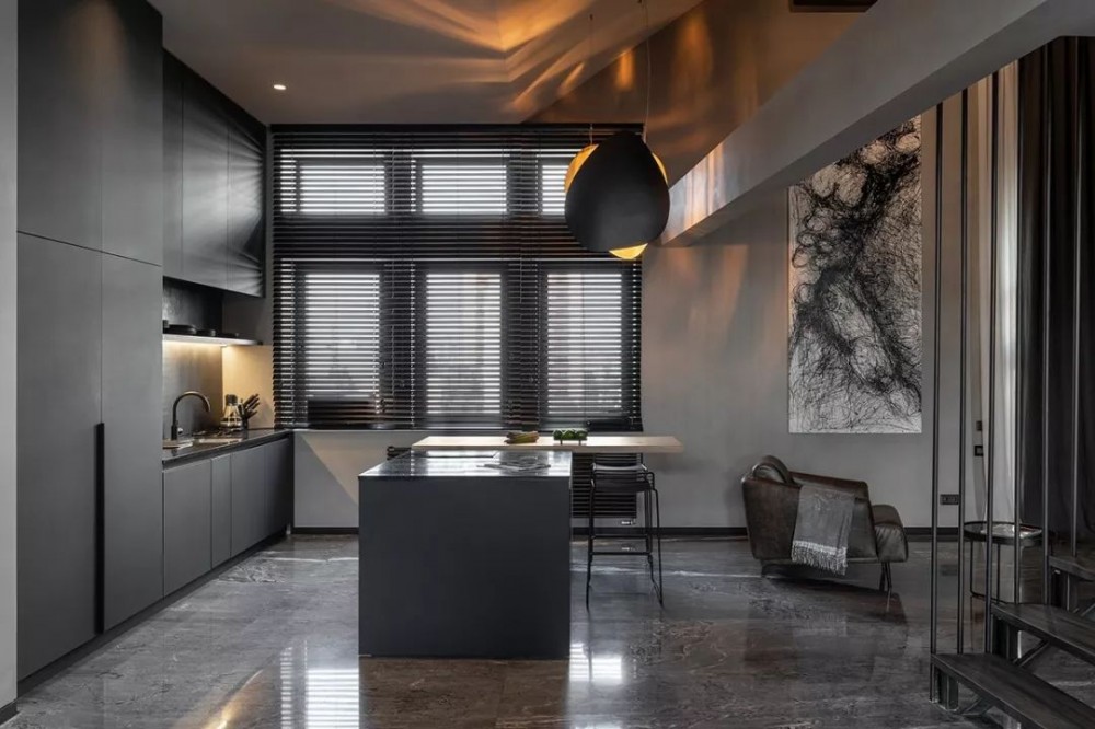 黑色石材自然面背景墻裝飾