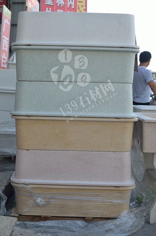 華信石材 石英石洗衣池產品