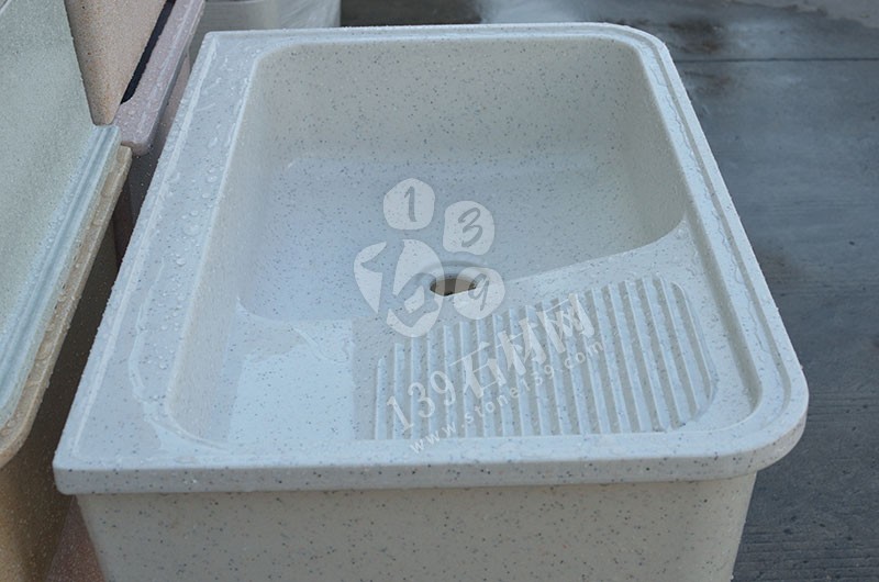 華信石材 石英石洗衣池產品