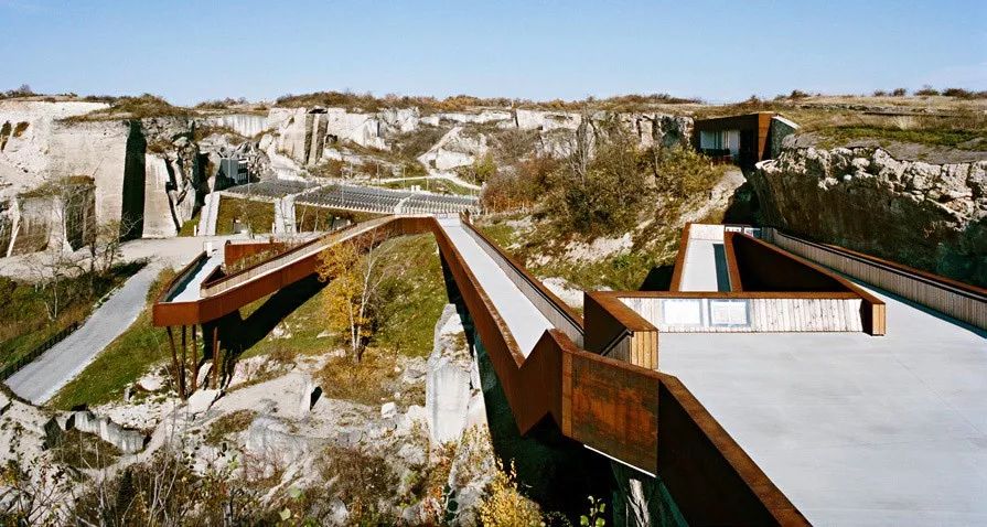 礦山采石場再利用，這座采石場被列入世界文化遺產 