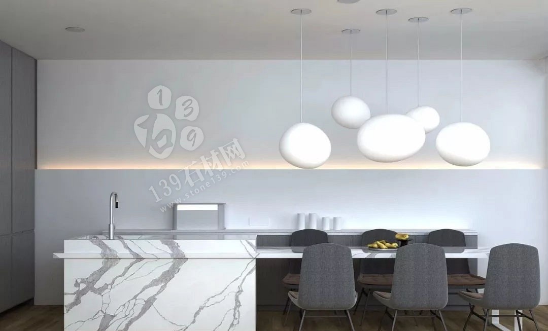 魚肚白大理石裝飾